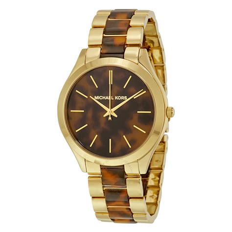 michael kors tortoiseshell bracelet watch|michael kors mk4284.